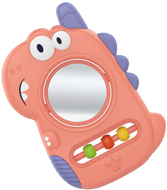 후앙어 유아용 딸랑이 아기거울 전화기 heanh8079p, 핑크, 1개