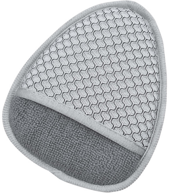 극세사 어플리케이터 세모, 그레이, 1개