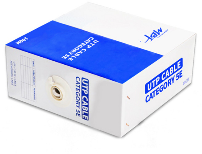 엠비에프 C5E100G CAT.5E UTP 랜 케이블 MBF-C5E100G, 그레이, 1개, 100m