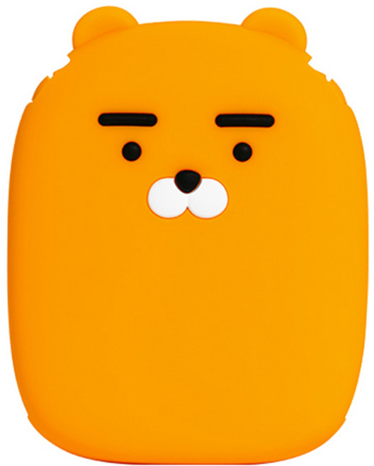 카카오프렌즈 올인원 케이블형 보조배터리 5000mAh 애플워치 충전가능, 라이언