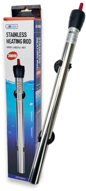 아마존 관상어 수족관 어항용 스테인레스 히터 300W AH-300ES, 1개