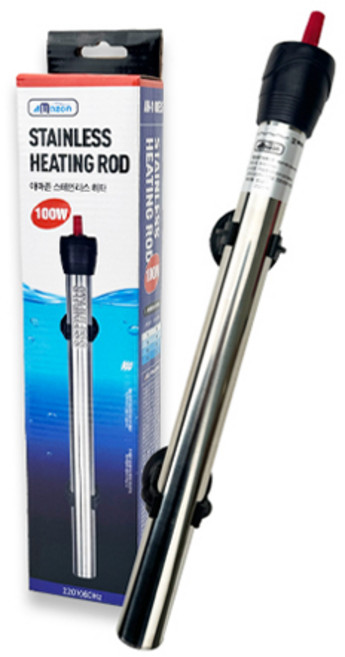 아마존 관상어 수족관 어항용 스테인레스 히터 100W AH-100ES, 1개