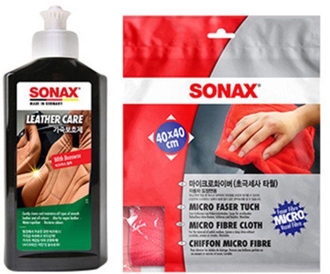 소낙스 가죽 보호제 + 초극사세 타월 세트, 250ml, 1세트