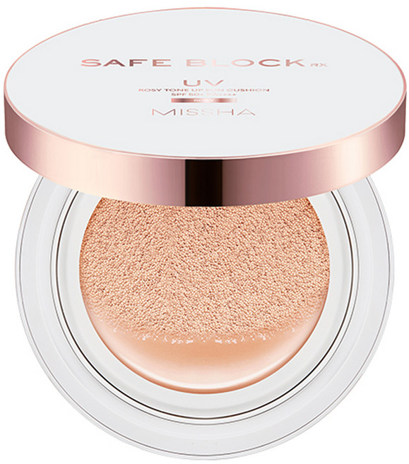 미샤 세이프 블록 RX 로지 톤 업 선쿠션 SPF50+ PA++++, 12g, 1개