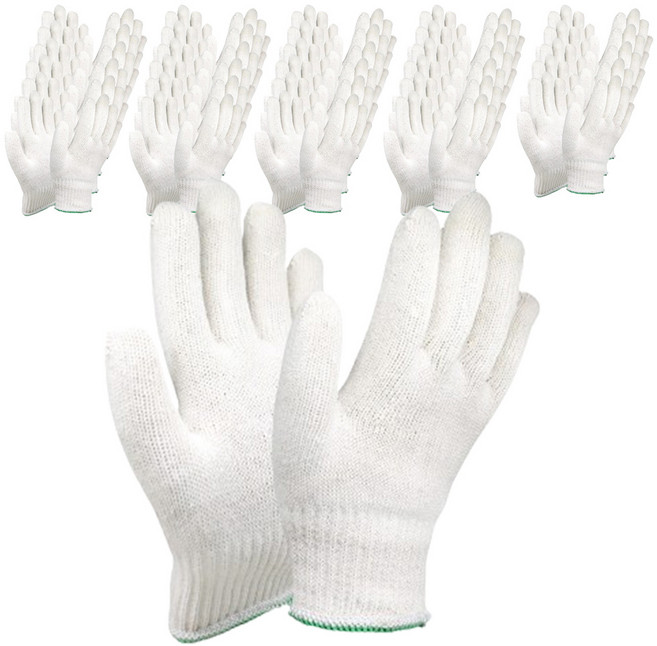 신정글러브 클로버 면장갑 45g, 초록, 10개