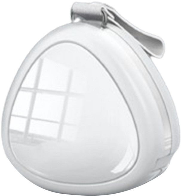 갠지라이프 멀티 릴타입 미니백 3 in 1 고속 충전 케이블, 1.2m, 화이트, 1개