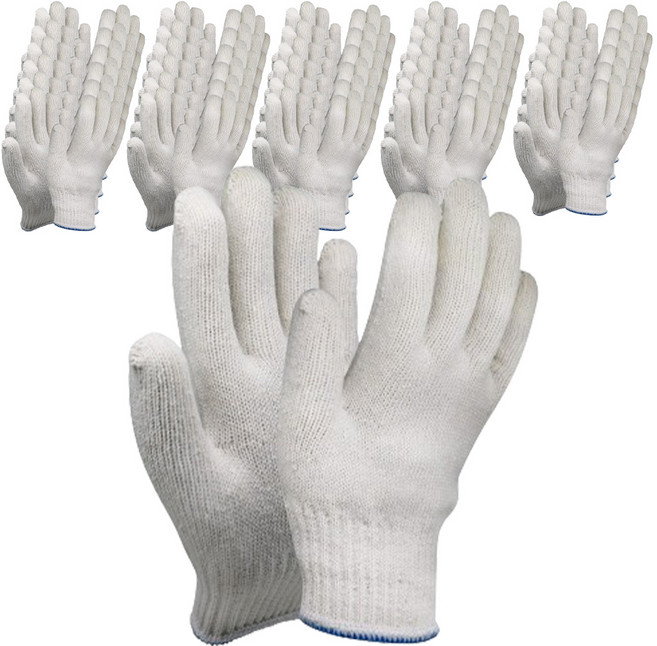 신정글러브 클로버 면장갑 50g, 파랑, 10개