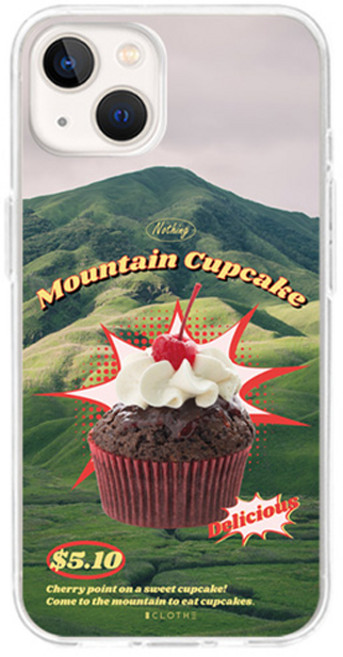 에잇클로드 빈티지매거진 투명젤리 휴대폰 케이스