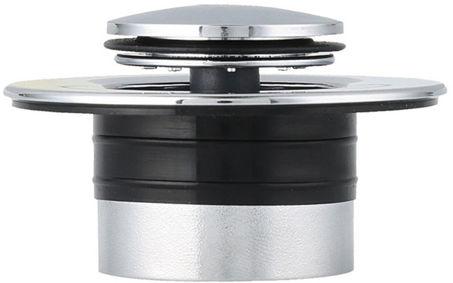 냄새제로 욕조 냄새차단 배수구트랩 팝업 마개, 실버