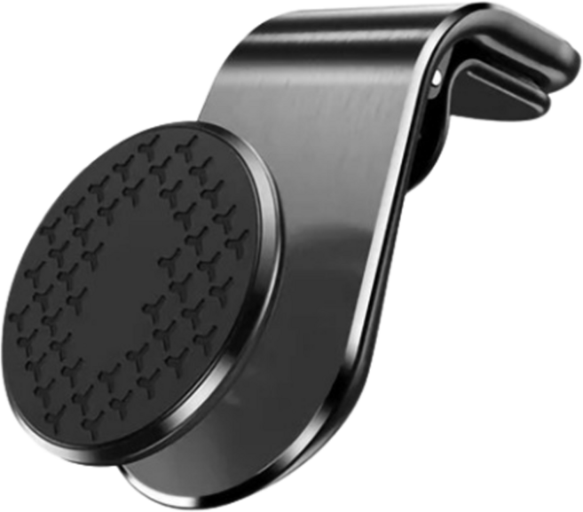 지리즈 차량용 송풍구형 회전 자석 거치대, 1개, 블랙
