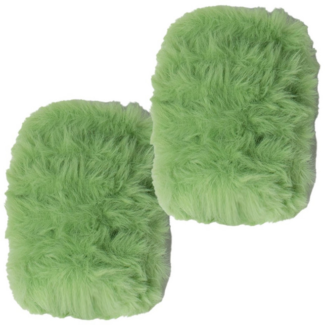 yarna 밍크 모루 털실 20mm, 7 그린티, 2개