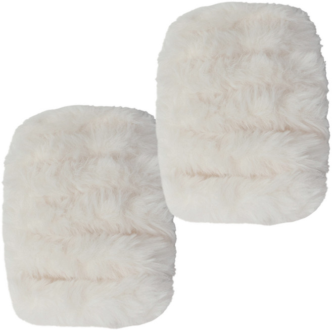 yarna 밍크 모루 털실 20mm, 2 아이보리, 2개