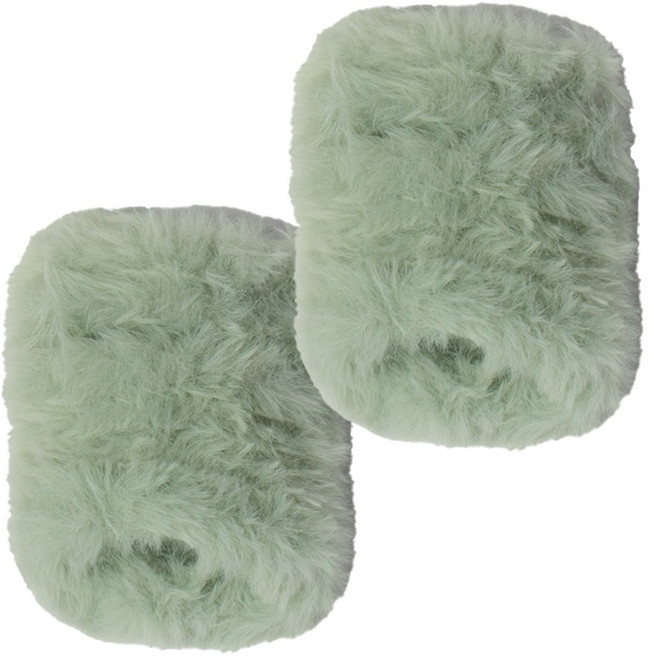 yarna 밍크 모루 털실 20mm, 12 파스텔민트, 2개