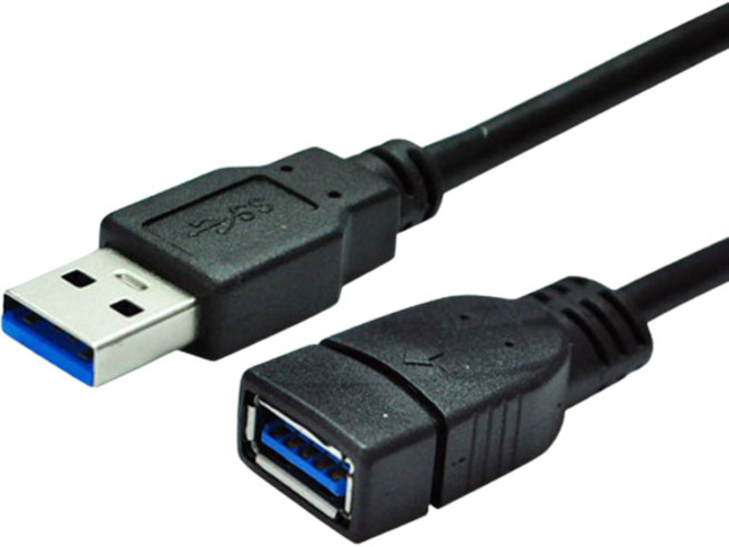디옵텍 USB 연장 케이블 3.0버전 블랙 U3AF20, 1개, 2m