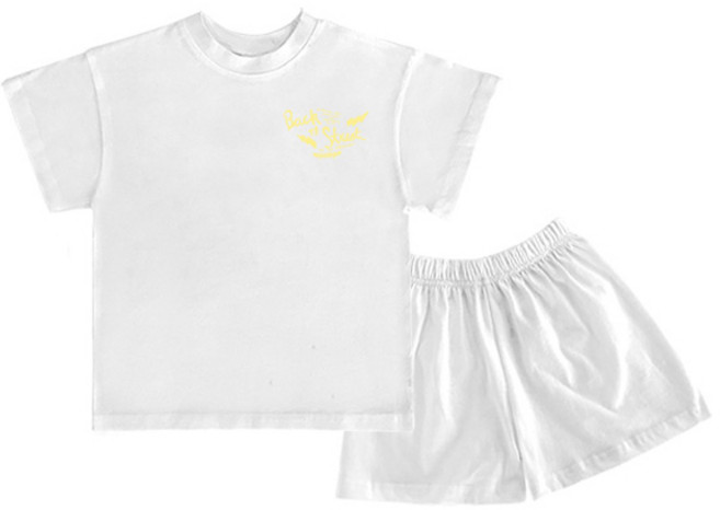 키즈크루 아동용 통기성 트윈보드 반팔 상하 세트