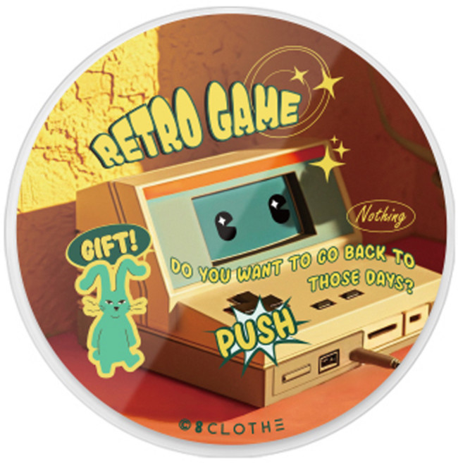 에잇클로드 힛더스팟 스마트 갠톡 휴대폰 거치대, 레트로게임, 1개