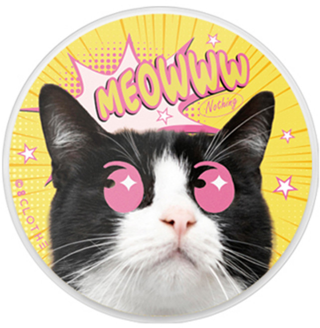 에잇클로드 힛더스팟 스마트 갠톡 휴대폰 거치대, 카툰 캣, 1개