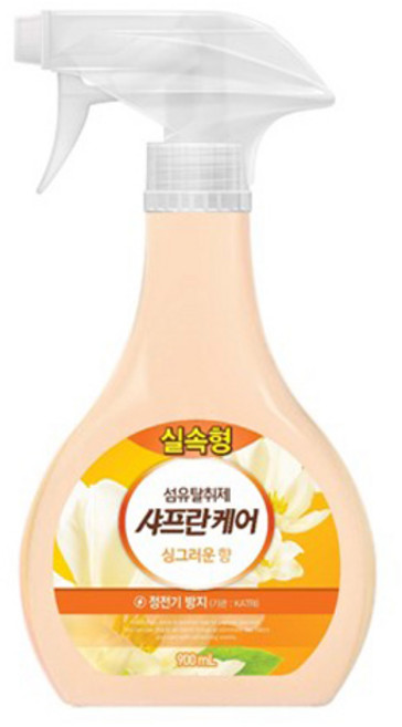 샤프란 케어 섬유탈취제 싱그러운향 본품, 900ml, 1개