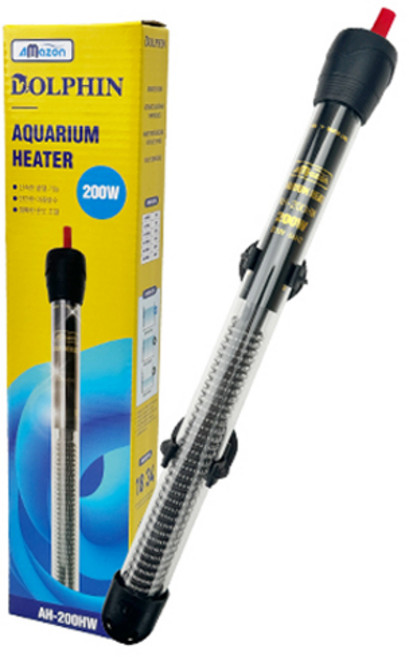아마존 수족관 아쿠아리움 어항용 돌핀 히터 200W AH-200HW, 1개