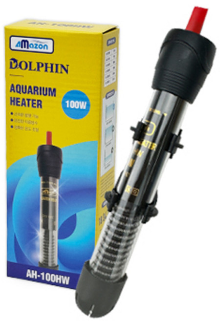 아마존 수족관 아쿠아리움 어항용 돌핀 히터 100W AH-100HW, 1개