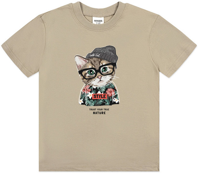 뉴욕꼬맹이 아동용 통기성 NY 반팔 티셔츠 W157