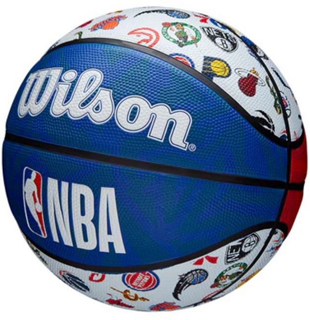 윌슨 NBA ALL TEAM 농구공 WTB1301XBNBA, 혼합색상, 1개