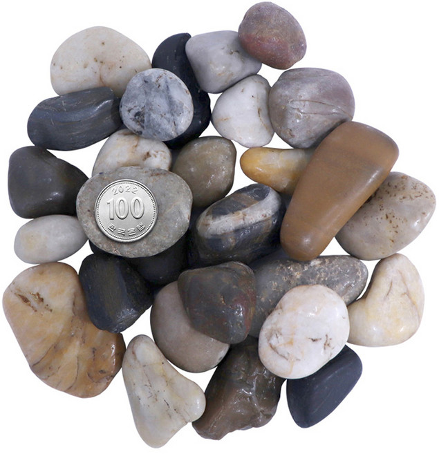 화분월드 우화석 강자갈 혼합 5호, 1개, 1.5kg