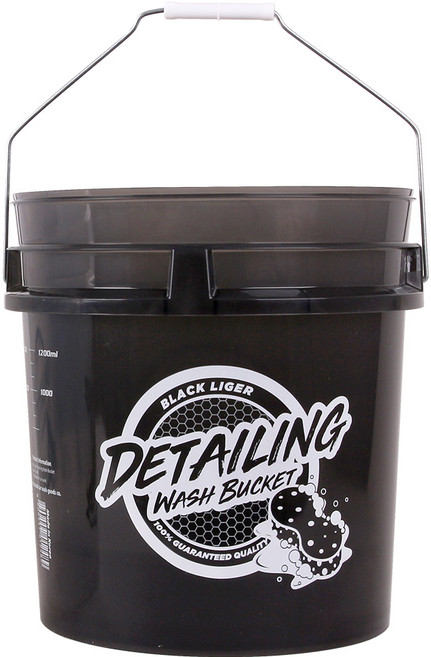 블랙라이거 디테일링 세차전용 세차버킷, 18L, 반투명 그레이