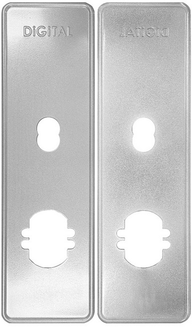 에버넷 디지털도어락 주키용 미니주키용 무타공주키형 통합 보강판 외부용 + 내부용 세트, 1세트