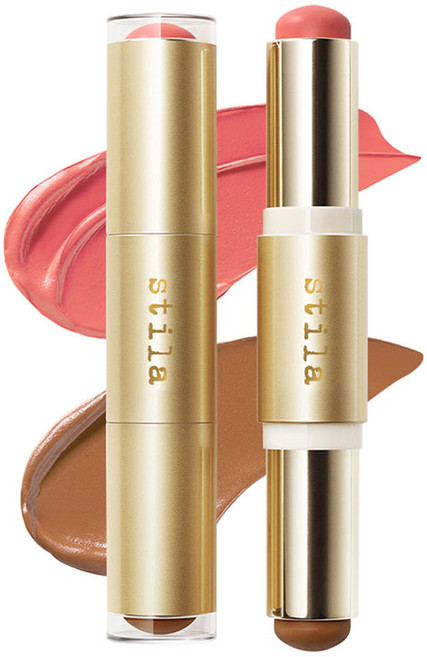 스틸라 블러쉬 앤 브론즈 하이드로 블러 치크 듀오, 그레이프프룻 + 캬라멜, 1개