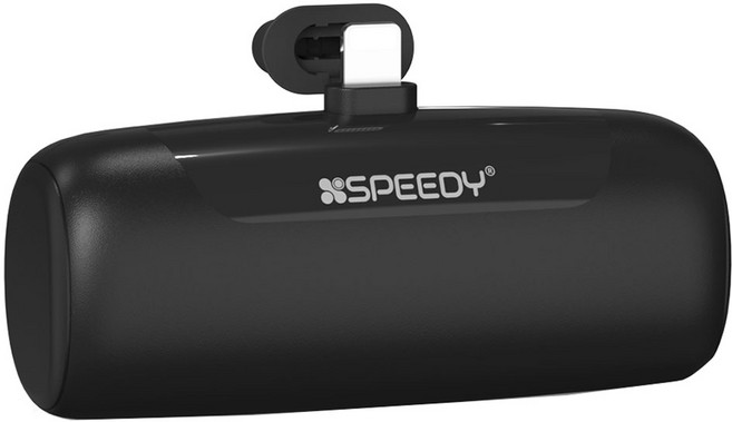 스피디 도킹 보조배터리, SPE-B2PA5GPQ8P(8핀), 블랙