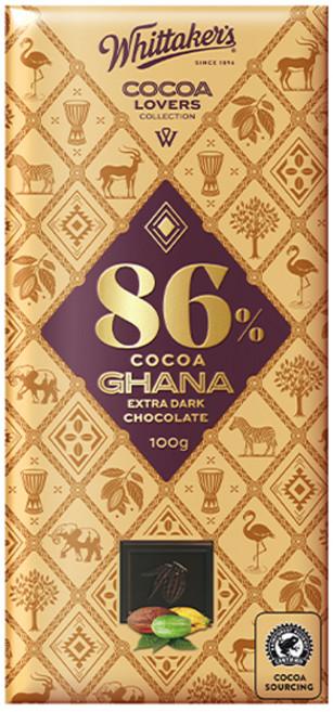 휘태커스 코코아 러버 86% 가나 다크초콜릿, 100g, 1개