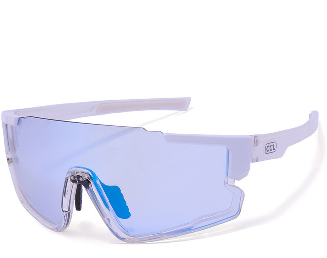 CCL 아동용 라인플러스 변색렌즈 스포츠 선글라스, 변색 화이트클리어, 1개
