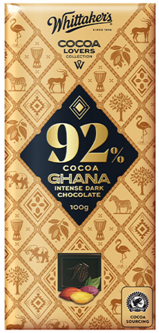 휘태커스 코코아 러버 92% 초콜릿, 100g, 1개