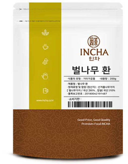 인차 벌나무 환, 1개, 200g