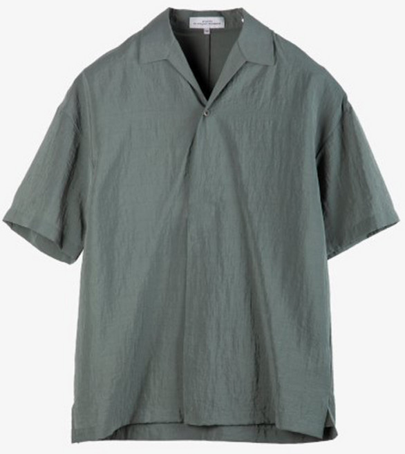 킨록 남성용 오픈카라 풀오버 반팔 셔츠