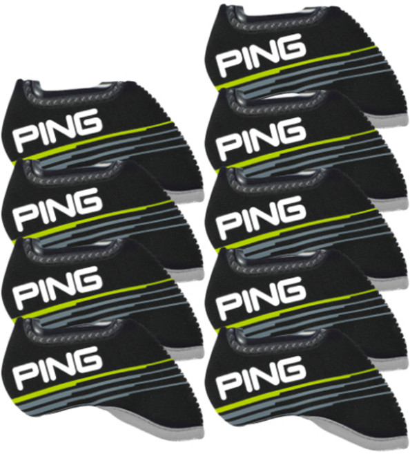 핑 아이언 커버, 블랙, 9개