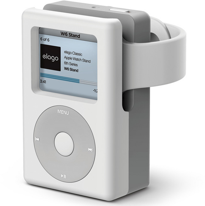 엘라고 충전거치대 W6, 없음, 화이트
