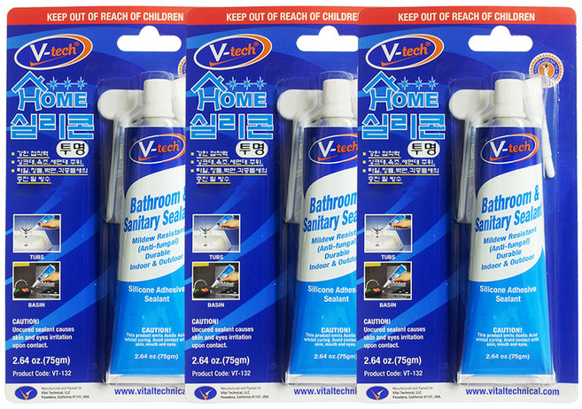 Vtech 홈실리콘, 3개, 투명