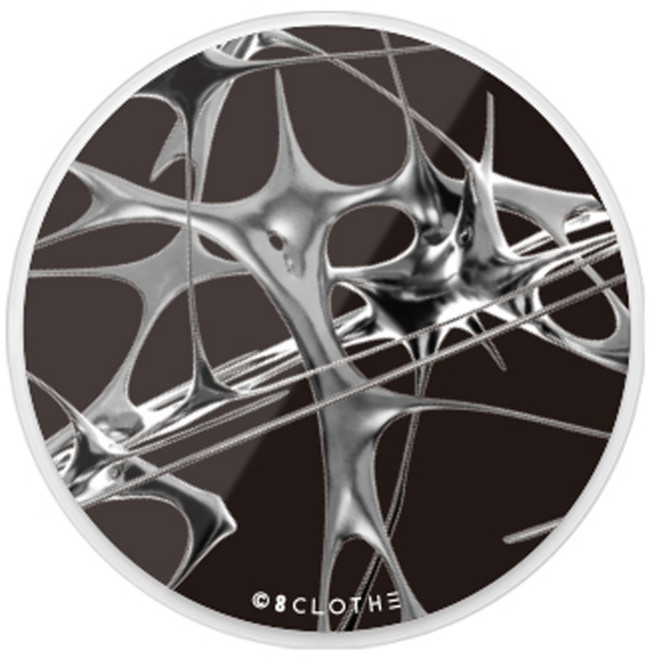 에잇클로드 힛더스팟 스마트 갠톡 휴대폰 거치대, 실버스핀, 1개