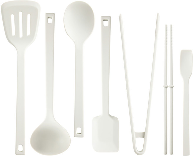 베르덴 스탠드업 실리콘 조리도구 7종 세트 크림, 1세트