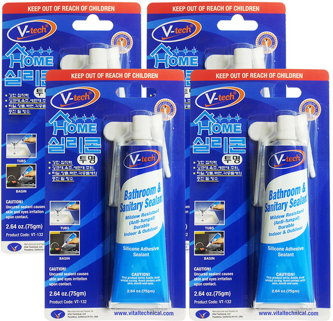 Vtech 홈실리콘, 4개, 투명