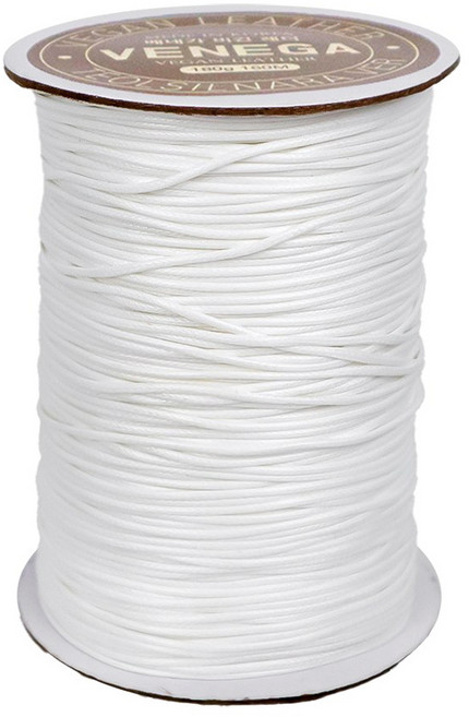 Teolsilnara Venega 純素皮革紗線 人造皮革編織線 180g, 15 白色, 1個