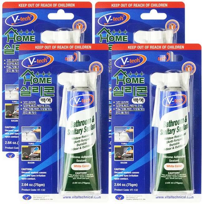 Vtech 홈 실리콘 바이오 백색 75g, 4개