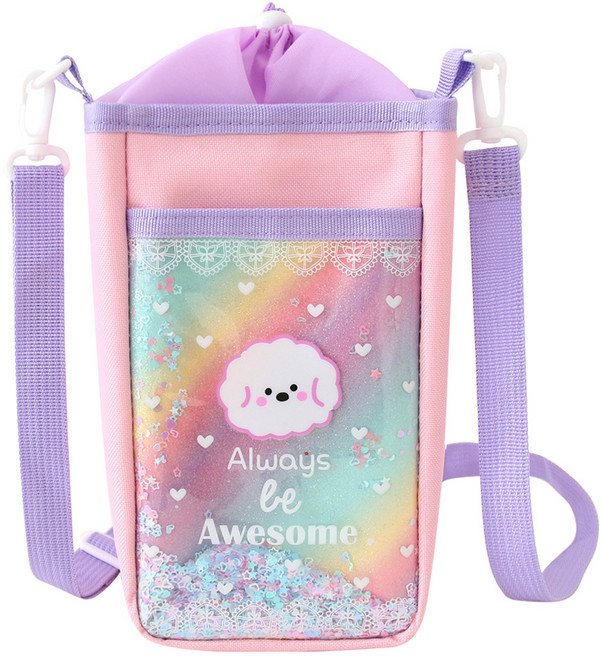 Big 블링 보온보냉 물병 파우치 크로스백, 혼합색상, 1개