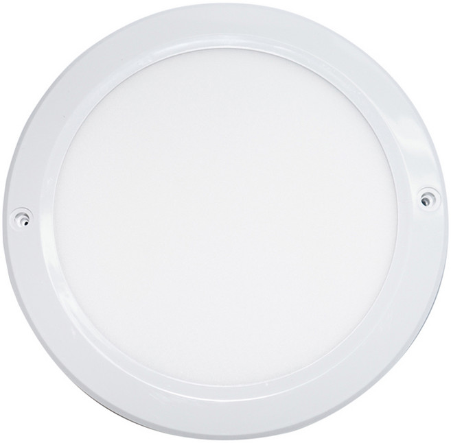 장수램프 LED 엣지 슬림 원형 직부등 20W 220 x 18mm, 전구색, 1개