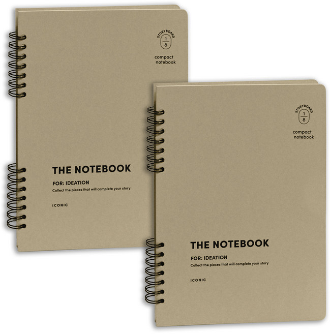 아이코닉 컴팩트 A5 8컷 콘티 아이디어노트, 15 SAND BEIGE, 2개