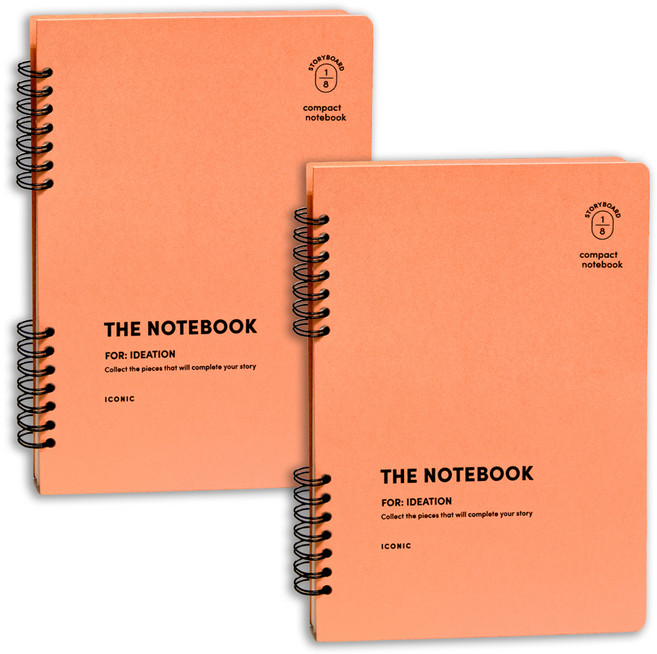 아이코닉 컴팩트 A5 8컷 콘티 아이디어노트, 14 ORANGE CORAL, 2개