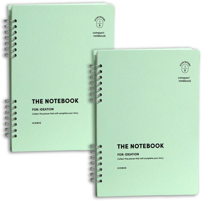 아이코닉 컴팩트 A5 8컷 콘티 아이디어노트, 13 LIGHT MINT, 2개