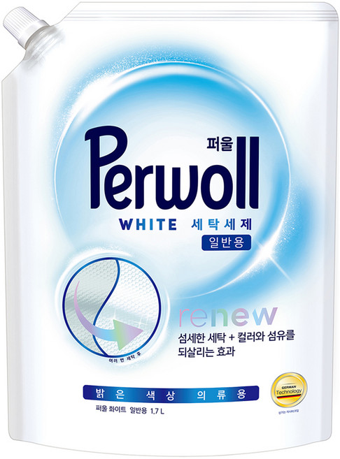퍼울 화이트 세탁세제 일반용 리필, 1.7L, 1개
